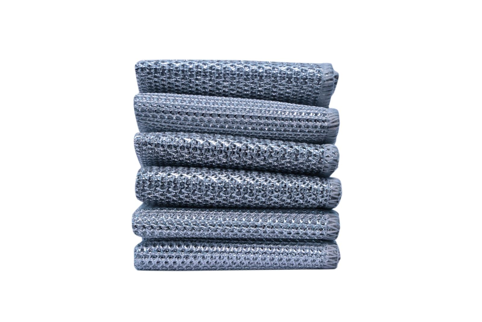FARM FREE Non-Scratch Dishwashing Cloths (6-Pack) - 20x20cm Reusable Cleaning Rags for Kitchen, Sink & Countertops | Multi-Purpose Absorbent Cloths for Wet & Dry Use | Perfect for Washing Dishes, Cleaning Appliances & Household Surfaces