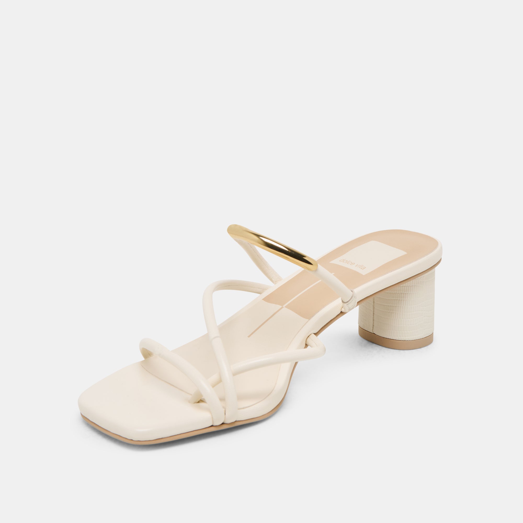 NAIRA HEELS - Women's Off-White Leather High Heels for Party, Wedding & Evening Wear - Comfortable Dress Shoes for Special Occasions