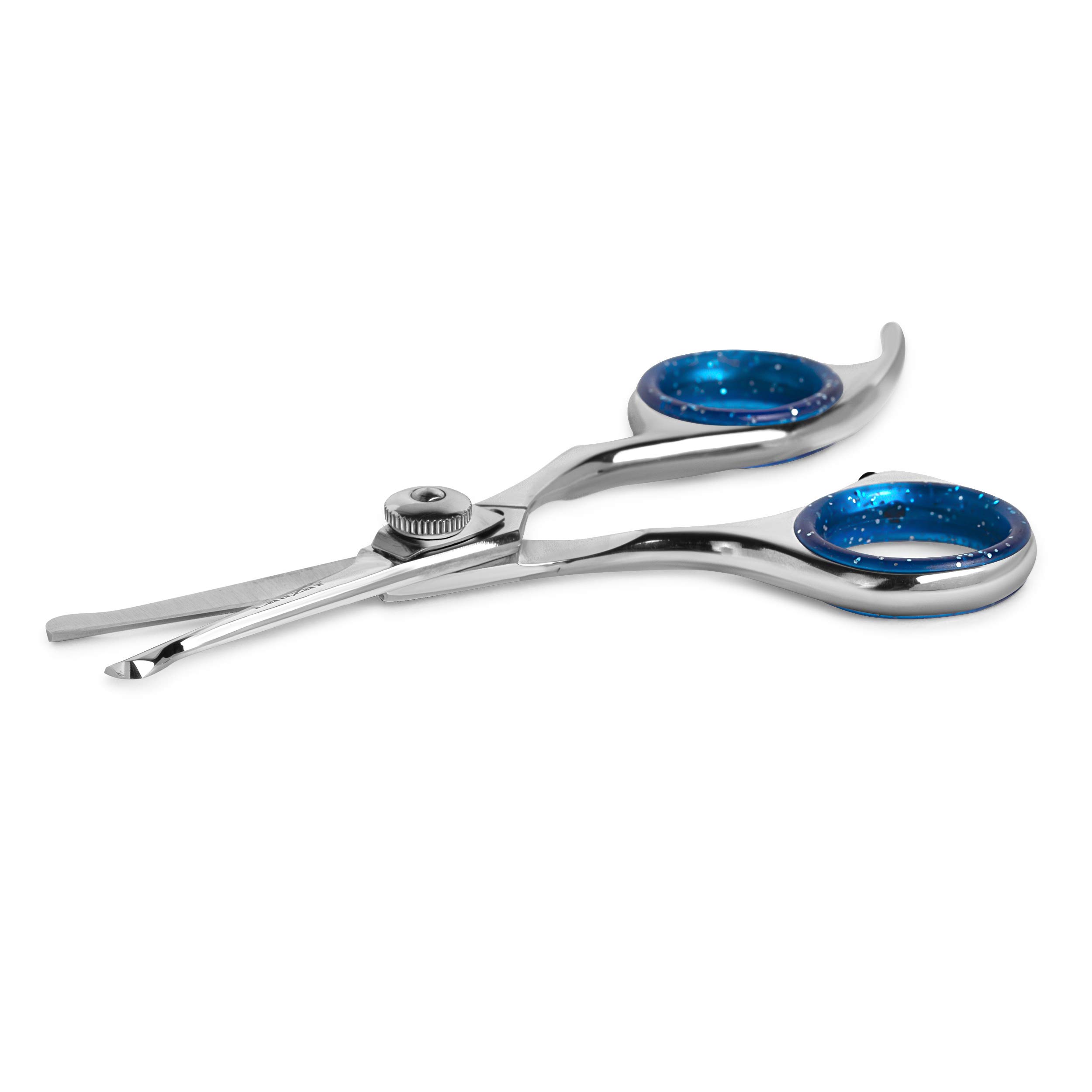 Laazar Professional Dog Grooming Scissors - Stainless Steel Pet Trimming Shears for Dogs & Cats | Safe Blunt Tip Scissors for Eye Area & Sensitive Skin | Perfect for Home Grooming, Professional Salons & Pet Styling