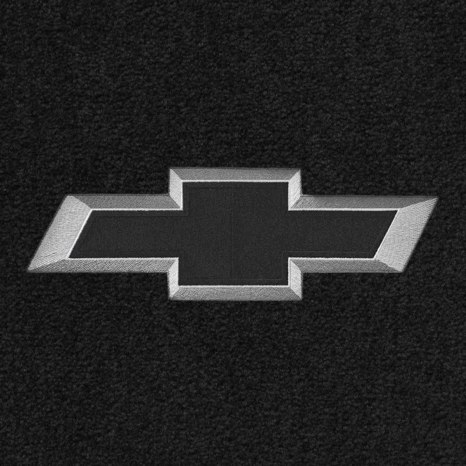 Premium Custom-Fit Carpet Floor Mats for 2007-2009 Chevy Trailblazer - Luxury Black Bowtie Design (2-Piece Front Set, Charcoal) | All-Weather Protection & Enhanced Interior Style