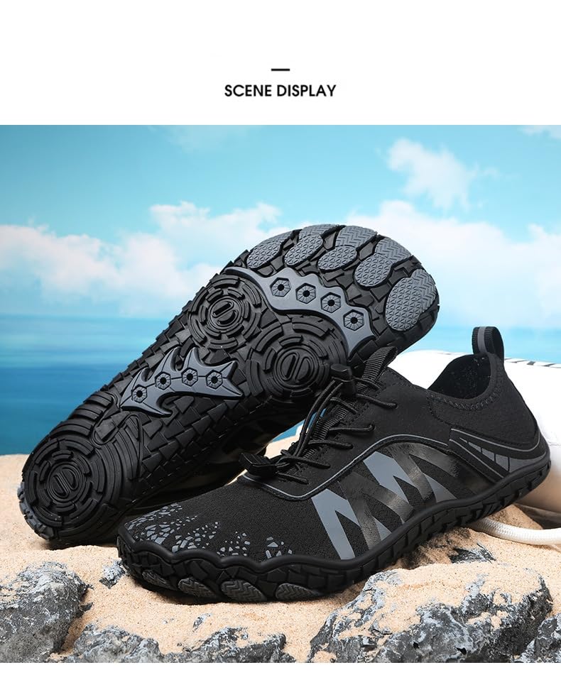 Barefoot Women's Hiking Shoes - Minimalist Trail Running Shoes | Waterproof Hiking Boots for Women | Wide Toe Box & Non-Slip Outdoor Shoes for Trail Running, Hiking & Camping