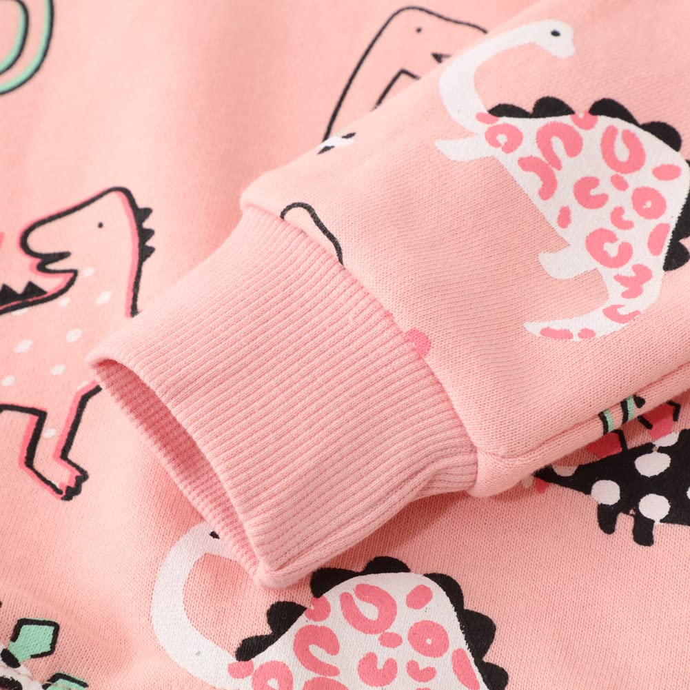 Toddler Girls & Boys Cotton Crewneck Sweatshirt - Soft Long Sleeve Pullover Shirt for Kids - Perfect for Playdates, School & Casual Outings