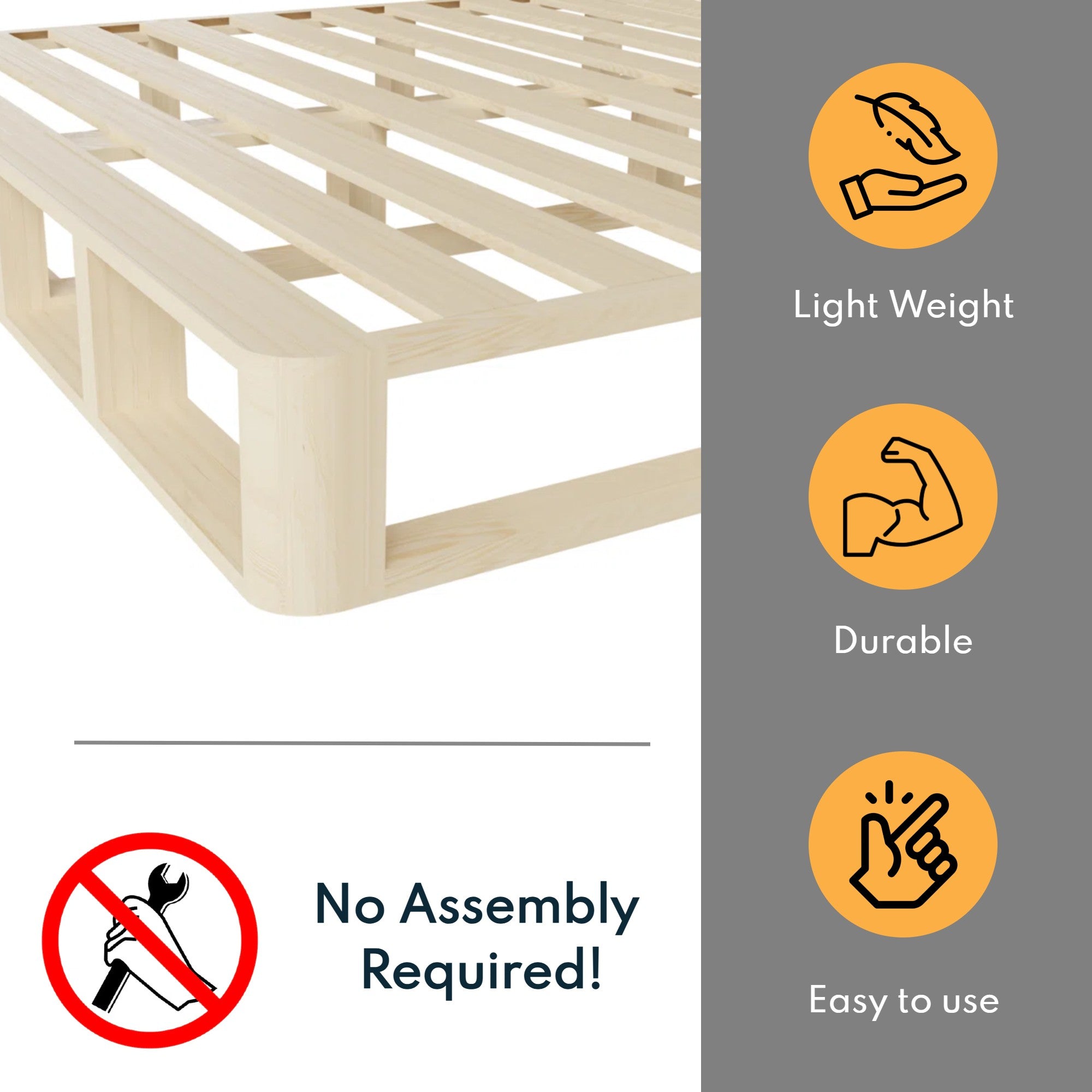 2 Inch Posture Board - Heavy Duty Mattress Foundation for Bed Frame Support, Box Spring Replacement - Ideal for Platform Beds, Adjustable Bases, and Home Use