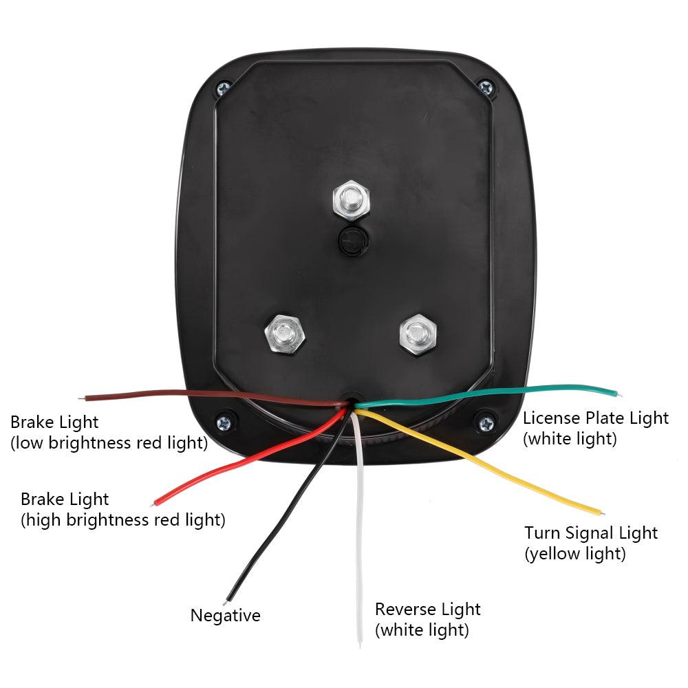 2-Piece Universal Smoked Black 39-LED Tail Light Kit for Jeep Wrangler YJ TJ CJ - Compatible with Trucks, Trailers, Vans & Boats - Durable Waterproof Design for Off-Road Adventures & Marine Use