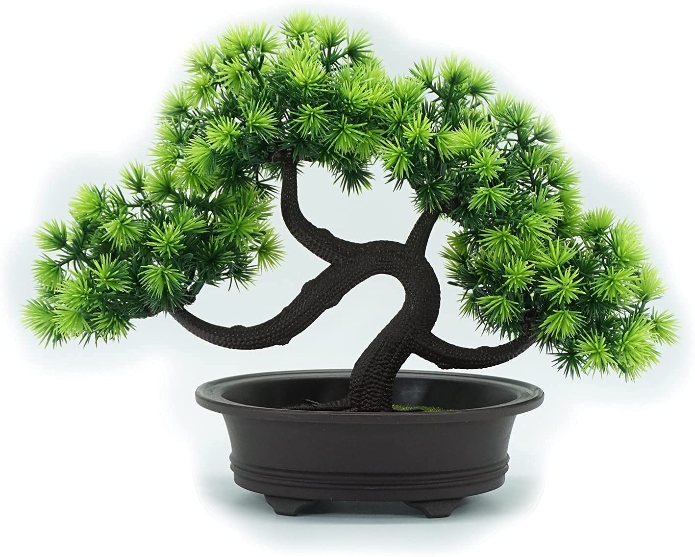 Artificial Bonsai Tree - Realistic Fake Pine Tree Potted Plant for Desk Decor, Office & Home Decoration | Perfect for Zen Garden, Living Room Centerpiece & DIY Interior Design