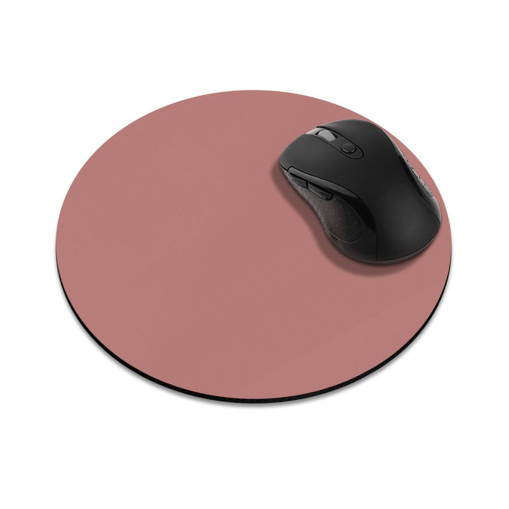 FINCIBO Non-Slip Round Mouse Pad - Rose Gold Gaming & Office Desk Mat for Computers, Laptops | Perfect for Work, Gaming & Home Office Setup