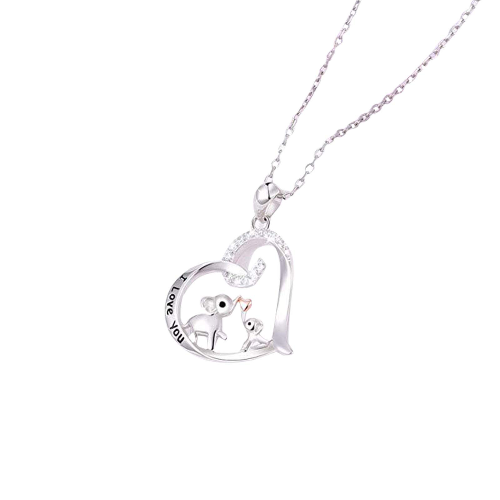 Personalized Initial Charm Necklace for Women & Girls - Gold Plated Circle Pendant with Cute Elephant Design - Adjustable Chain - Perfect Gift for Birthday, Anniversary & Valentine's Day - Multicolor One Size Jewelry for Everyday Wear & Special Occasions