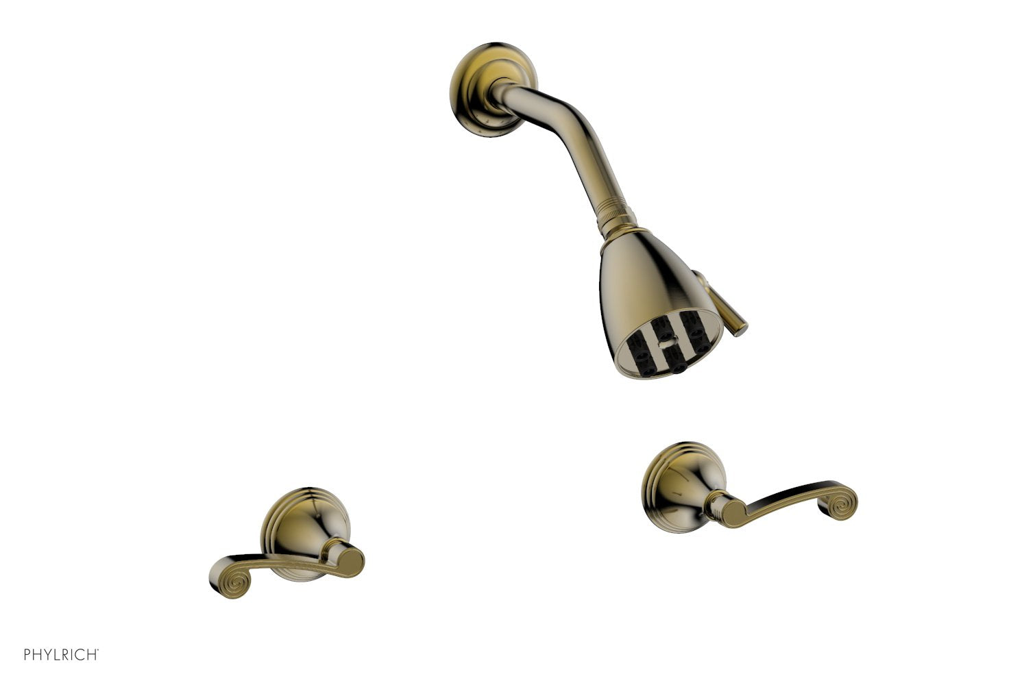 3RING Two Handle Shower Faucet Set D3206 - Brushed Nickel Bathroom Shower System for Modern Home Renovation | Perfect for Master Bath, Guest Bath & Spa-Like Shower Experience