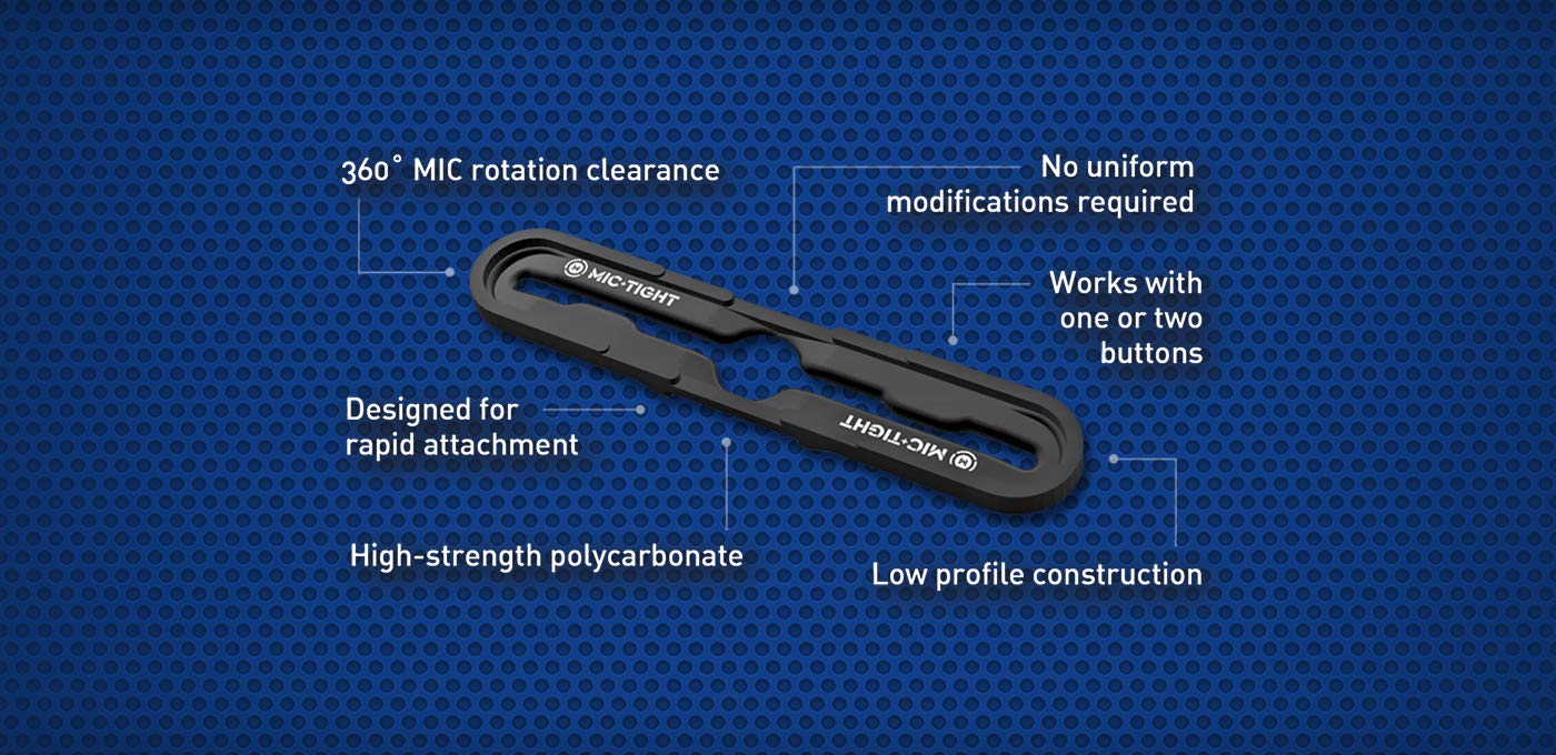 Tactical Police Mic Clip - Portable Radio Microphone Holder for Uniforms & Bulletproof Vests | Durable Black | Perfect for Law Enforcement, Security & Outdoor Adventures
