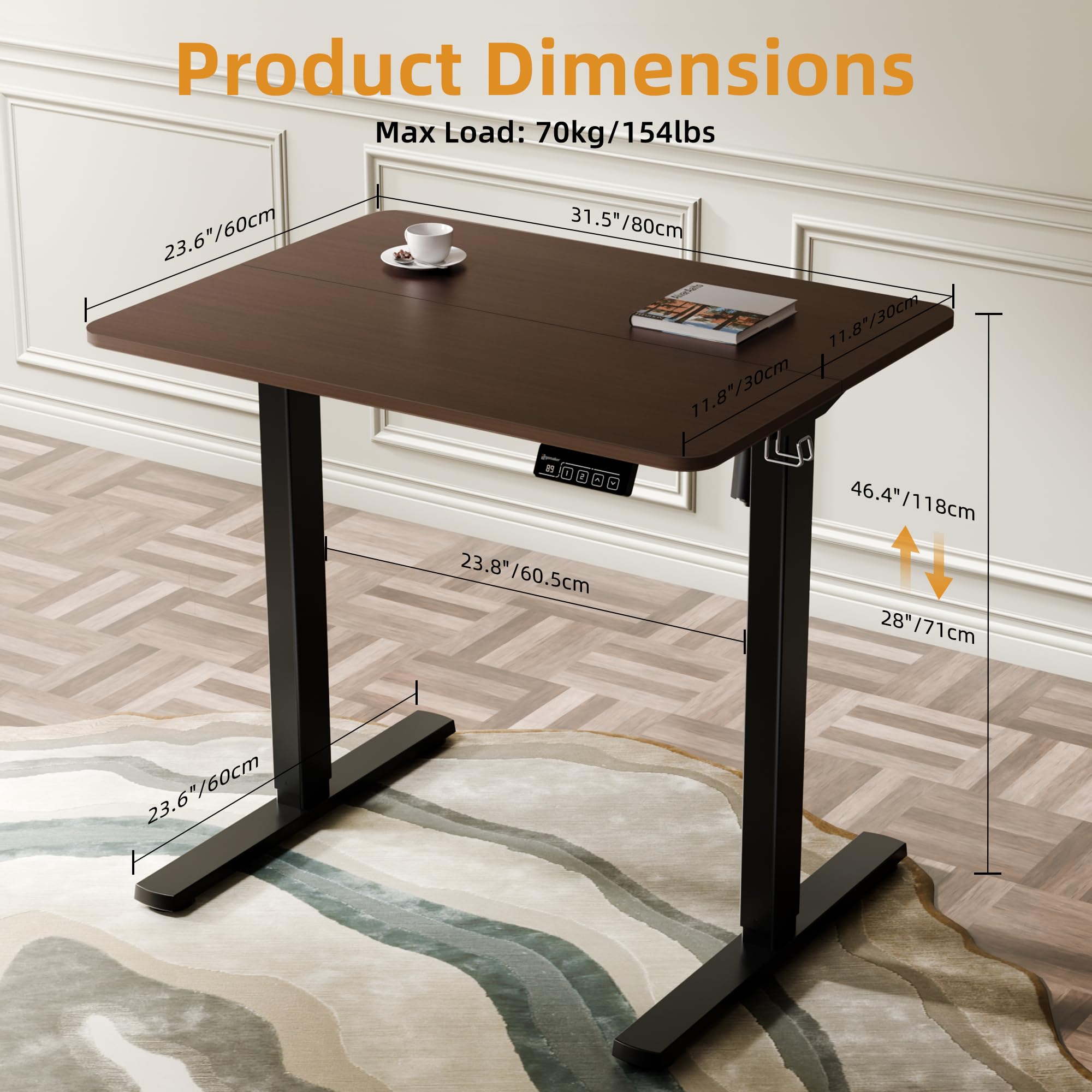 Electric Standing Desk 31.5
