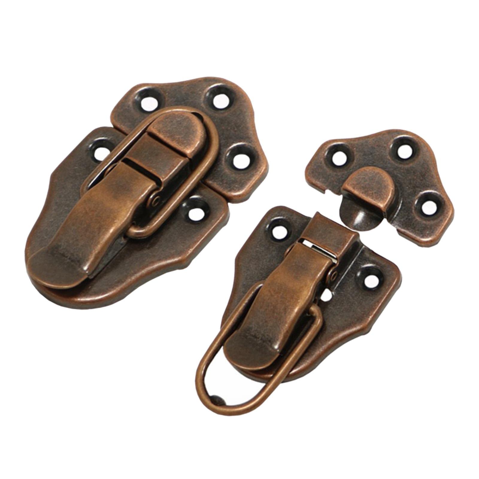 Toggle Latch Wooden Box Clasp - Red Bronze Jewelry Box Latch for Trinket Chests, Suitcases & Cabinets | Secure Storage Solution for Jewelry, Keepsakes & Valuables