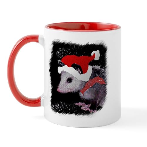 White/Red Inside - Possum Santa Mug