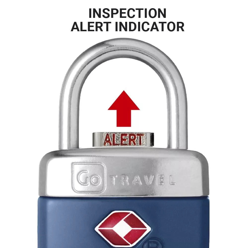 TSA Approved Travel Alert Key Padlock - Secure Luggage for Airports, Hotels & Backpacking