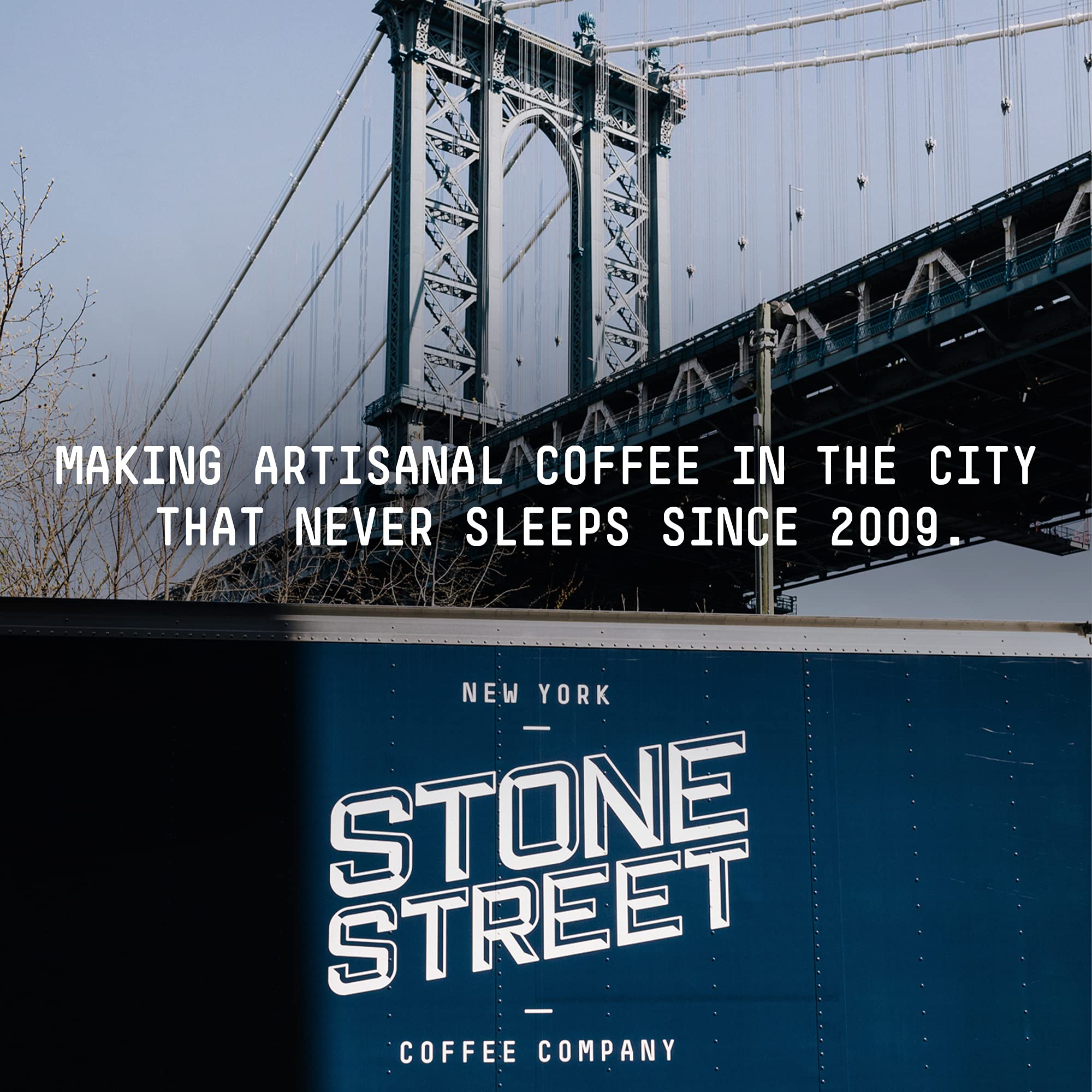 Stone Street Swiss Water Decaf Coffee Beans - Medium Roast Whole Bean, 5 LB Bag - Naturally Decaffeinated for Smooth Flavor - Perfect for Home Brewing, Office Use & Gift Giving