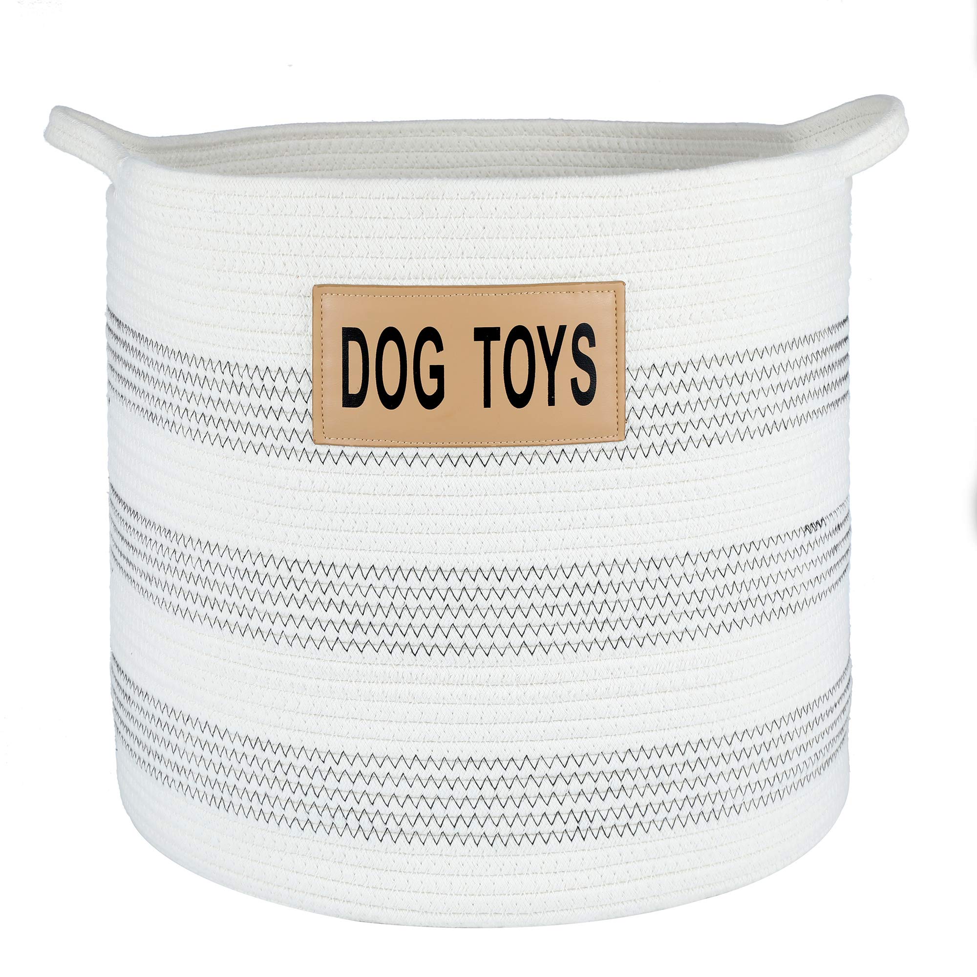 Midlee X-Large Cotton Rope Dog Toy Basket - Durable Chew Toy for Aggressive Chewers, Interactive Play & Training - Perfect for Fetch, Tug of War & Indoor/Outdoor Playtime