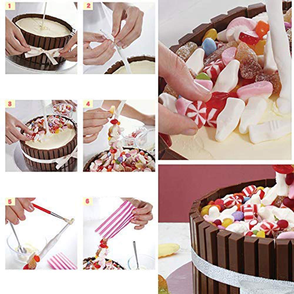 DIY Cake Baking Tools - Anti Gravity Cake Support Frame & Pouring Kit for Birthday, Wedding, Anniversary Parties | Perfect for Gravity-Defying Desserts & Creative Cake Decorating