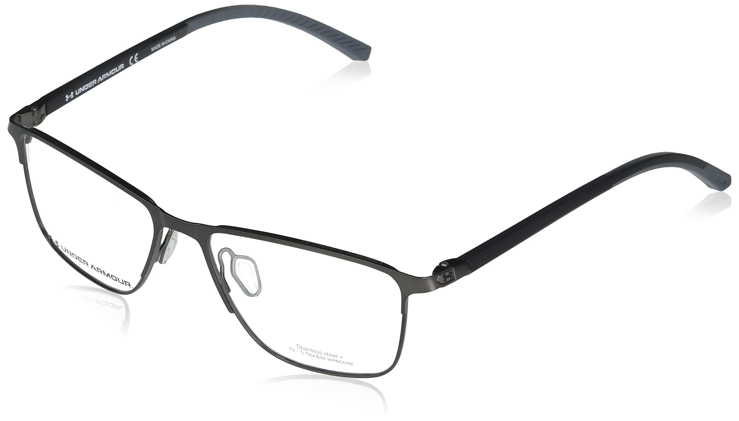 Under Armour Men's UA 5004/G Rectangular Prescription Glasses Frames - Lightweight Durable Eyewear for Sports & Everyday Wear