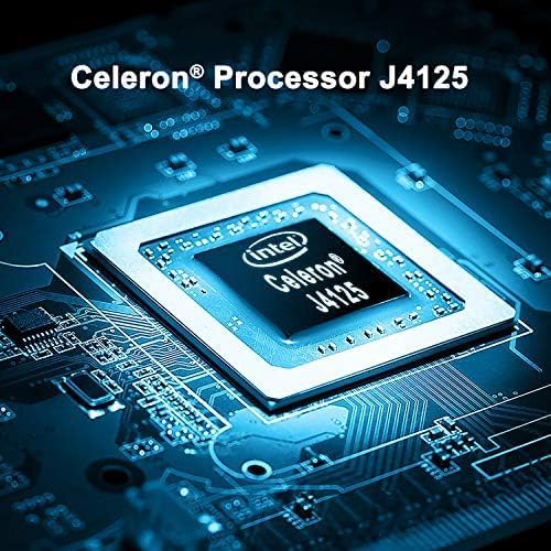 MINISFORUM GK41 Mini PC - Intel Celeron J4125 Quad-Core Processor up to 2.7GHz, 8GB DDR4 RAM, 128GB SSD, UHD Graphics 600, Dual HDMI/DP, 2x Gigabit Ethernet, 4x USB 3.0 - Perfect for Home Office, Digital Signage, and Light Gaming