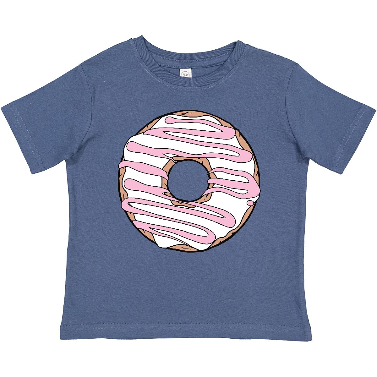 Inktastic Pink Donut Baby T-Shirt - Cute Doughnut with Icing & Glaze Design - Perfect for Birthday Parties, Baby Showers & Casual Outfits