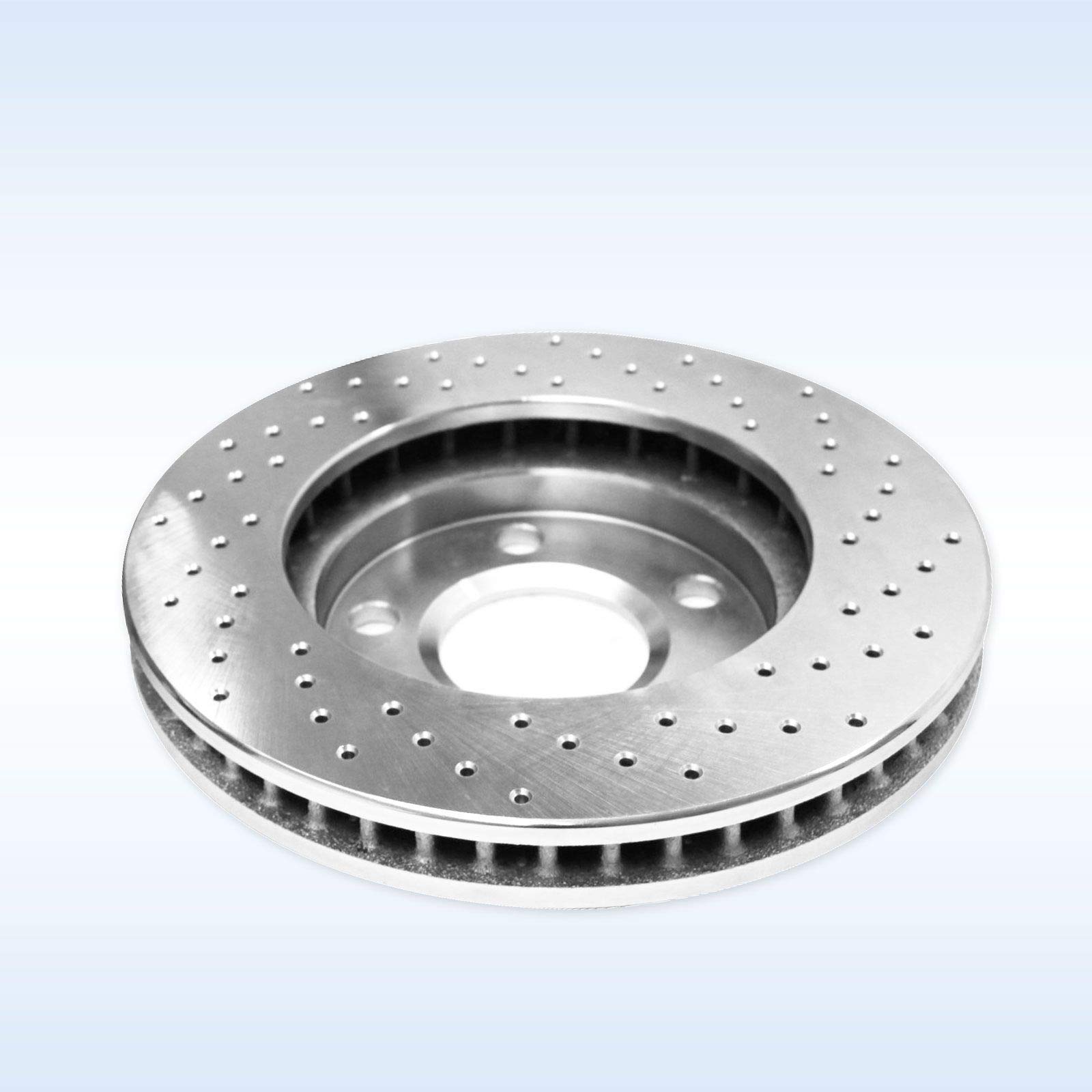 PowerSport Front Brake Kit for 2013-2018 Cadillac ATS - Semi-Metallic Brake Pads & Rotors Set | High-Performance Braking System | Perfect for Daily Commuting, City Driving & Highway Safety