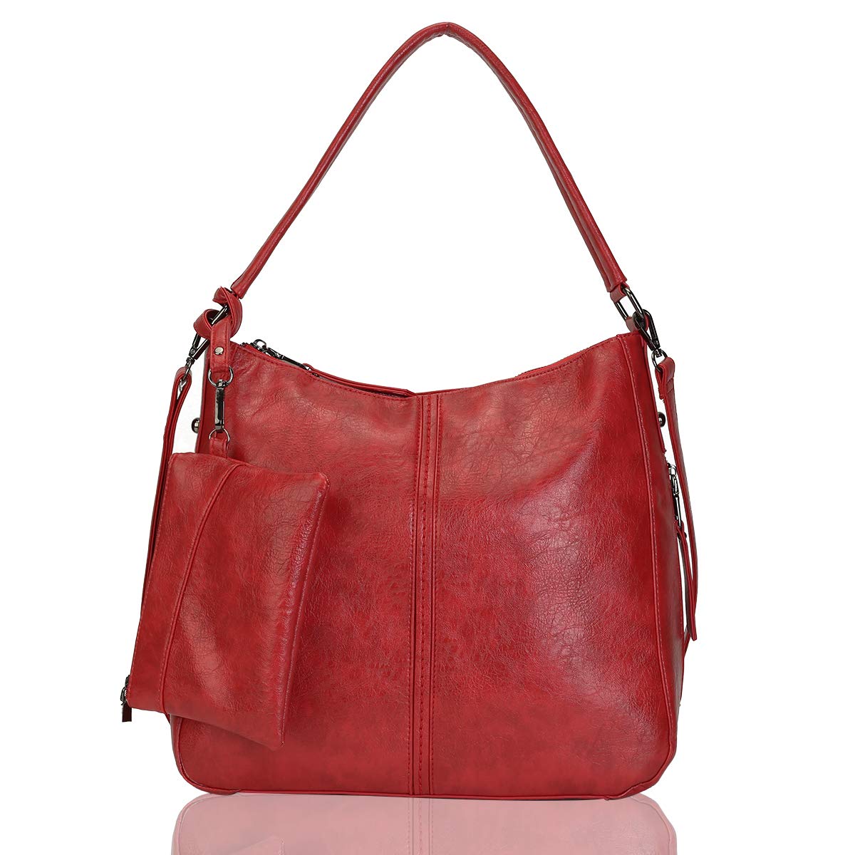 Stylish Women's Crossbody Bags - Large Designer PU Leather Shoulder Purse with Buckle Detail (2-Pack) | Perfect for Travel, Work & Everyday Use