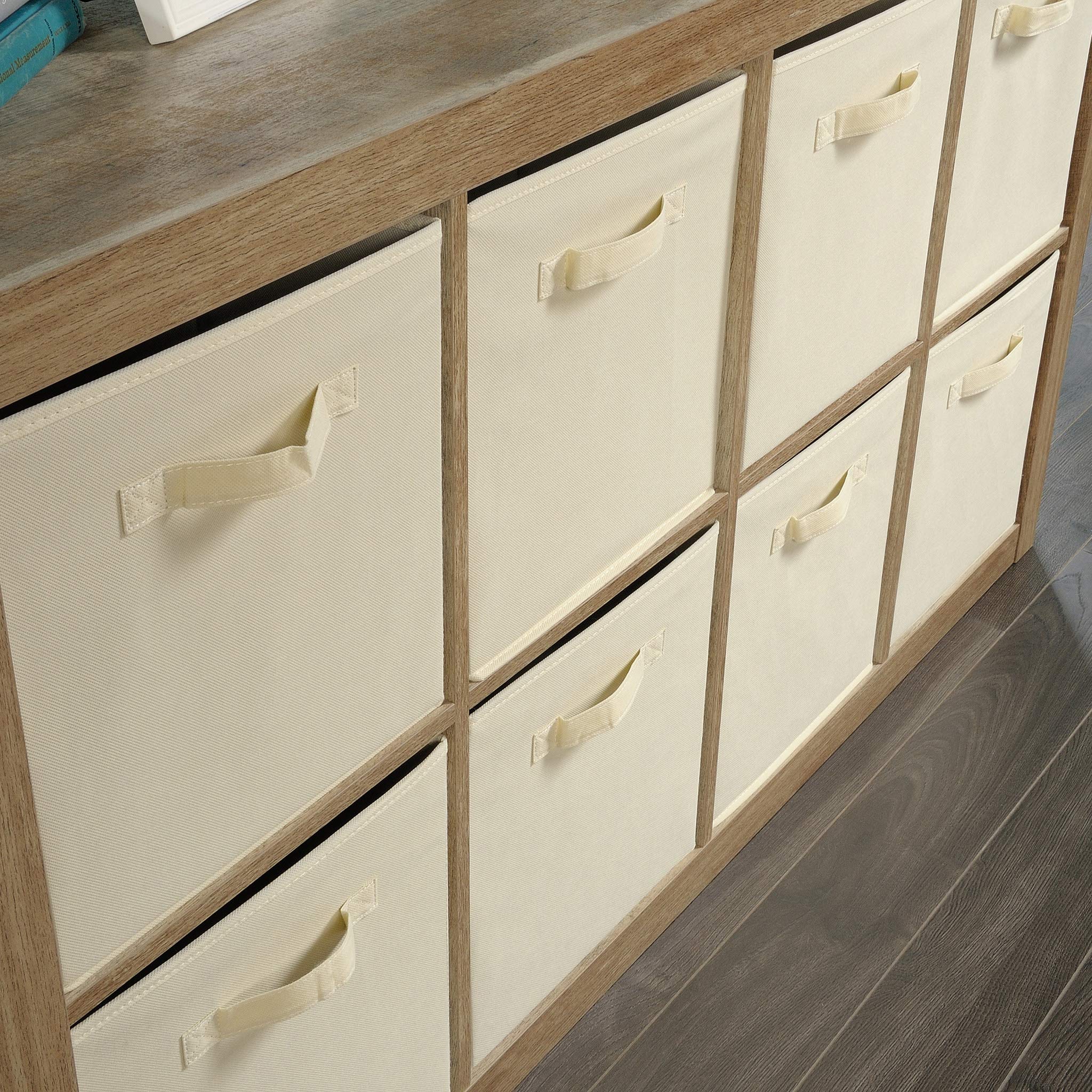 Sauder Stow-Away 8-Cube Organizer - Versatile Storage Shelf for Home & Office - Cube Bookshelf with Lintel Oak Finish - Perfect for Living Room, Bedroom, or Kids Room Organization