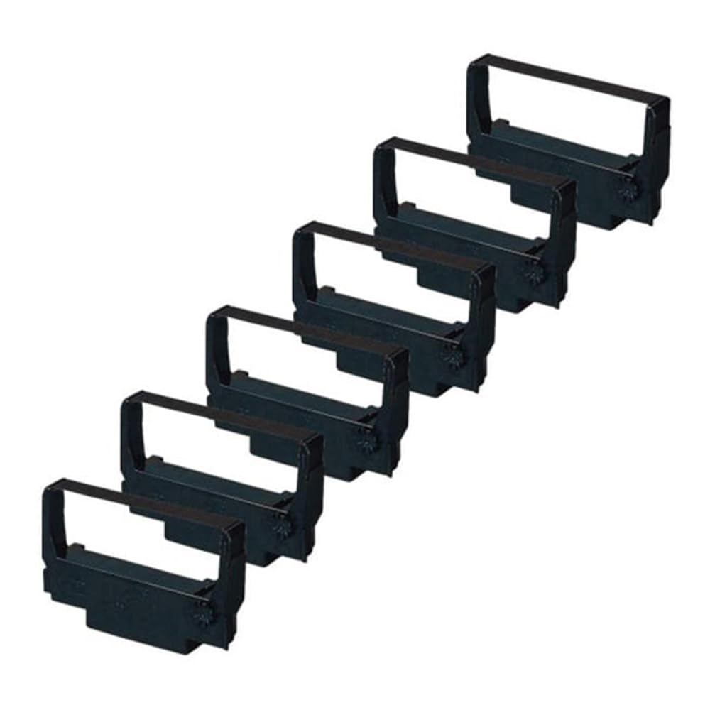 STARA-108 Ink Ribbon Cartridge for Star A Series Printers - 6 Pack | Compatible with TSP100, TSP650, TSP700 | Ideal for Retail Receipts, Shipping Labels & POS Systems