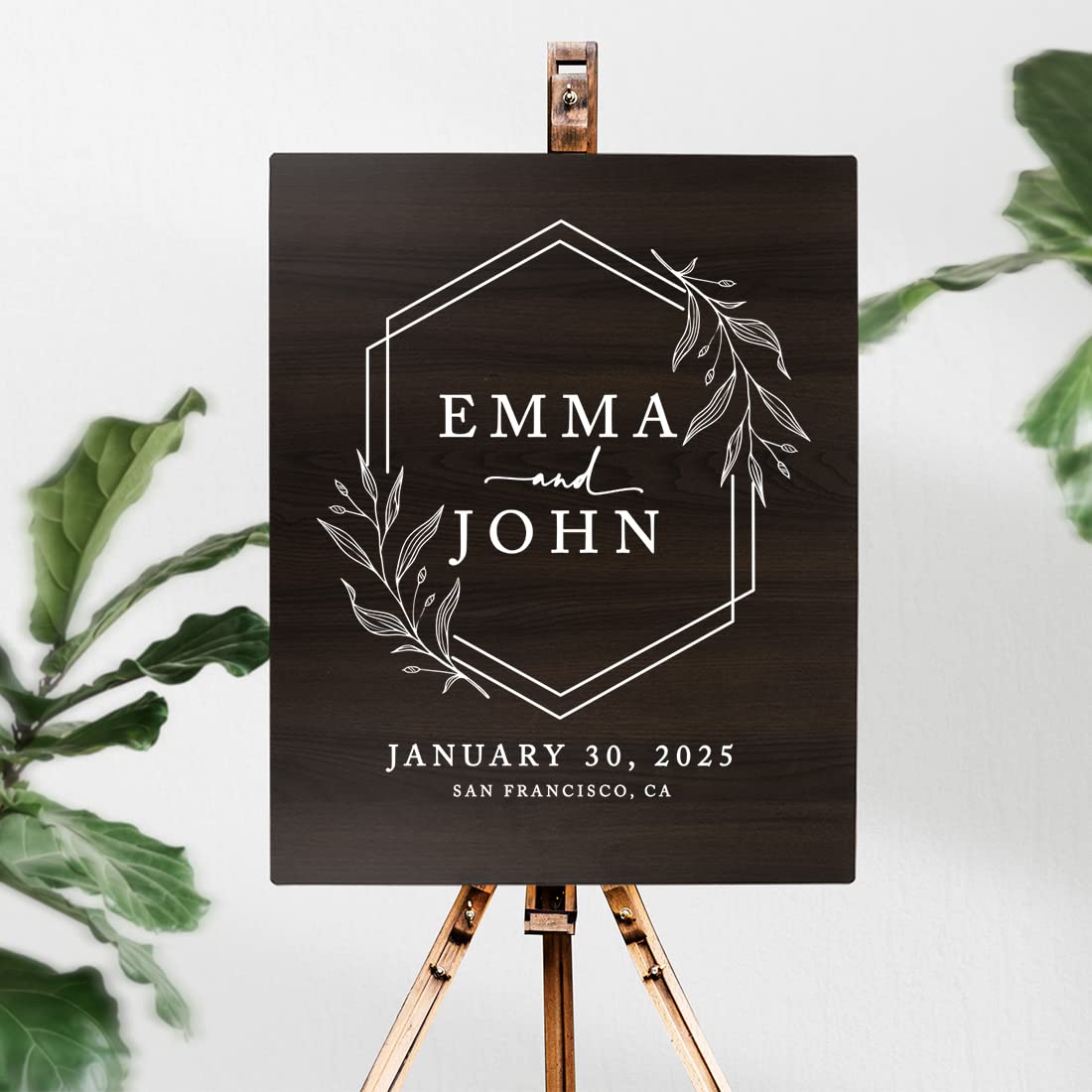 Custom Rustic Wedding Welcome Sign - 16