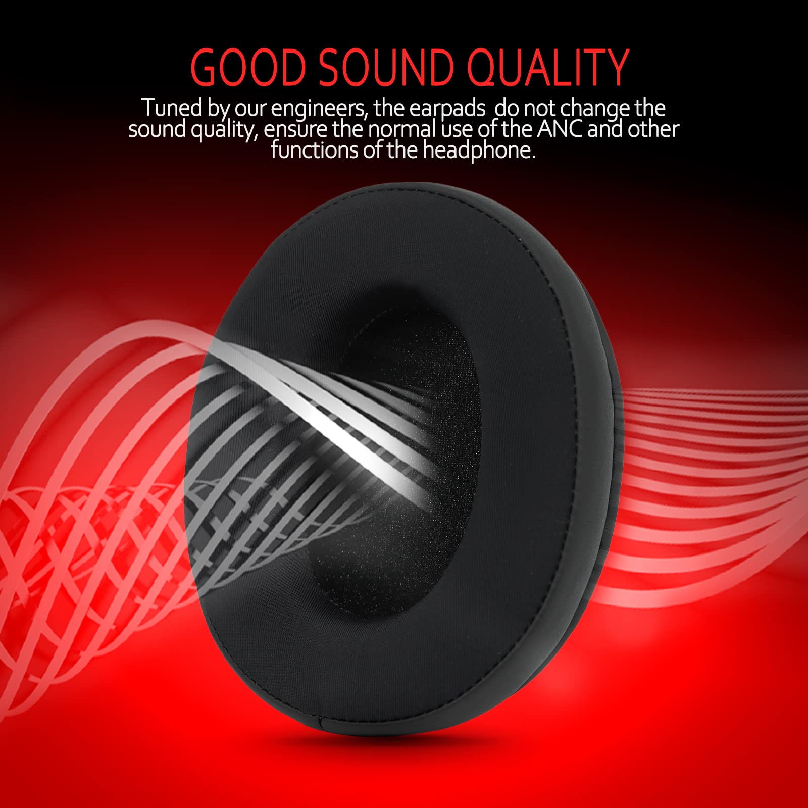 HyperX Cloud 2 Replacement Cooling-Gel Earpads - Compatible with HyperX Cloud Alpha/1/2/Wireless/Alpha S/Core/Stinger/Flight/Mix - Memory Foam & Breathable Fabric for Gaming, Music & Long Wear Comfort