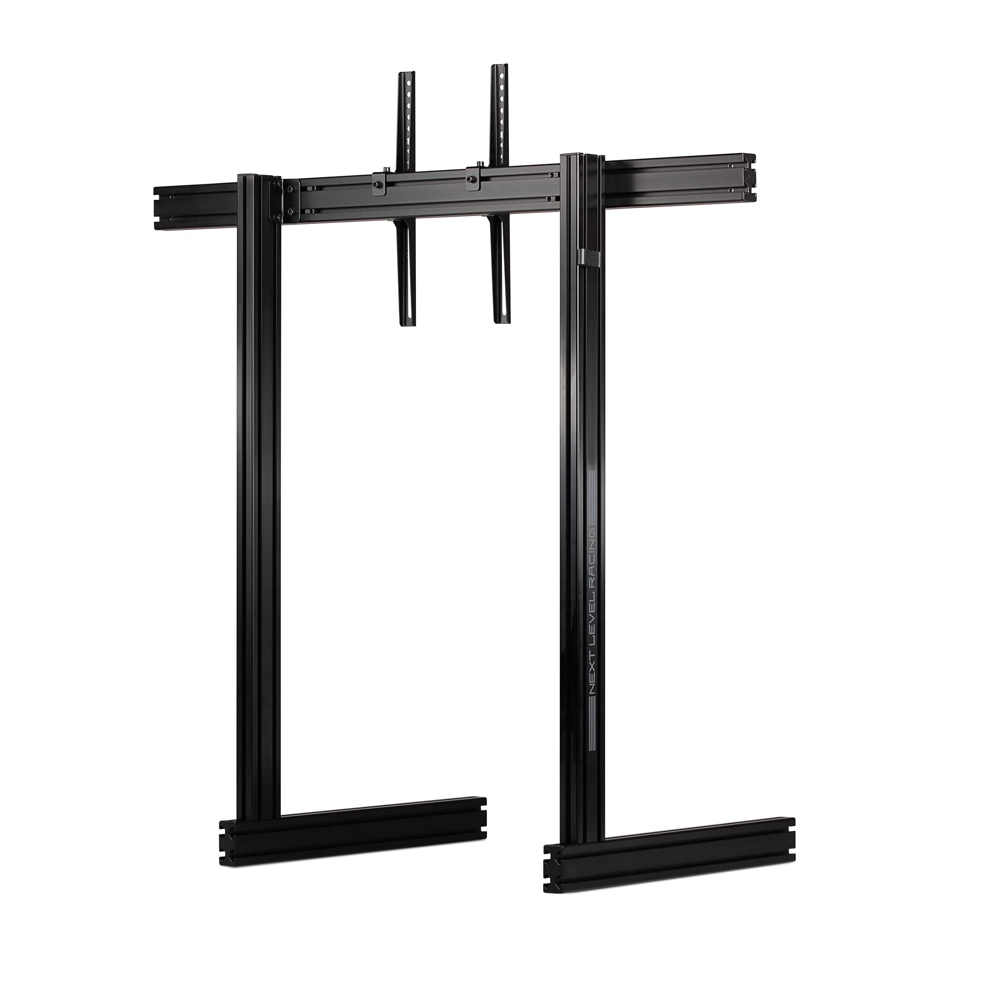 Next Level Racing Elite Freestanding Single Monitor Stand - Black Edition (NLR-E035) | Adjustable Height Racing Simulator Stand for PC & Console Gaming | Perfect for Home Racing Setup & Esports Tournaments