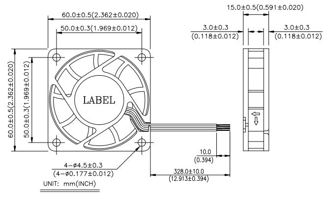 Delta AFC0612DB F00 60x60x15mm 12V PWM Cooling Fan - High Performance PC Case, Electronics, and Server Cooling Solution for Optimal Airflow