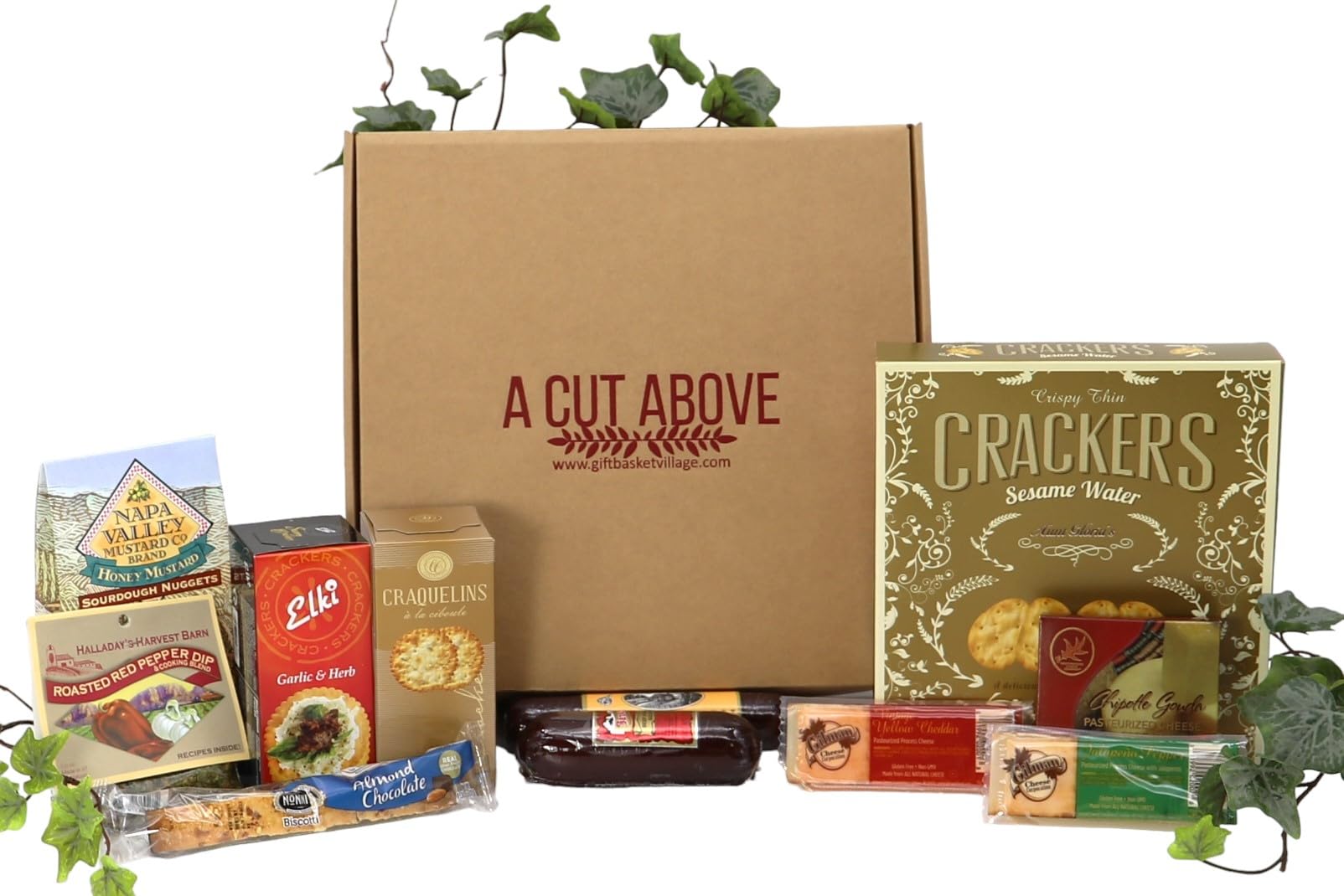 Premium Fall Cheese and Sausage Gift Basket - 7lb Gourmet Seasonal Flavors | Perfect for Thanksgiving, Holiday Gifts & Corporate Events