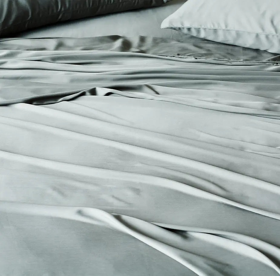 CleanBamboo® Signature Sateen Flat Sheet - 100% Organic Bamboo Bed Sheet Set - Ultra Soft Luxury Sheets for Bed - Perfect for Master Bedroom, Guest Room & Vacation Homes