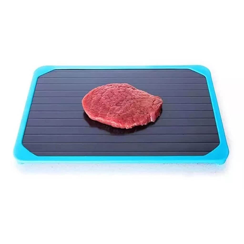 TWDYC Fast Defrosting Tray for Meat & Frozen Food - Quick Thawing Plate for Kitchen, Fruits, Seafood (29.5 x 20.8cm) - Perfect for Meal Prep, Cooking & Time-Saving in Busy Kitchens