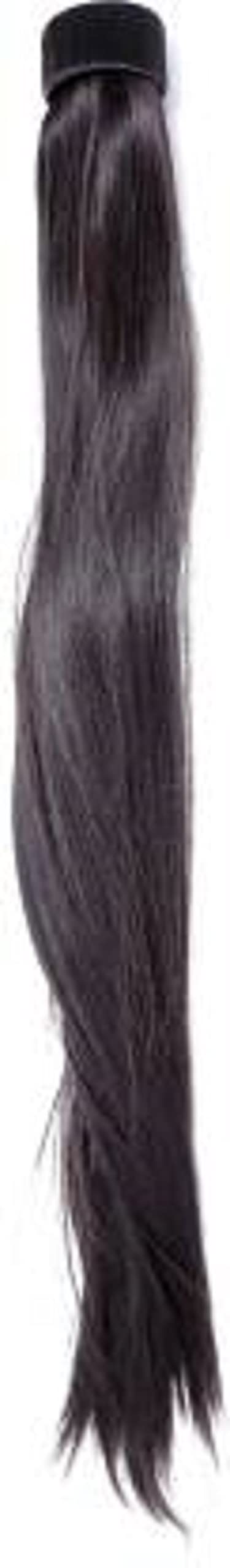 Abrish Black Straight Clip-In Ponytail Hair Extension - Natural Look for Parties, Weddings & Everyday Styling