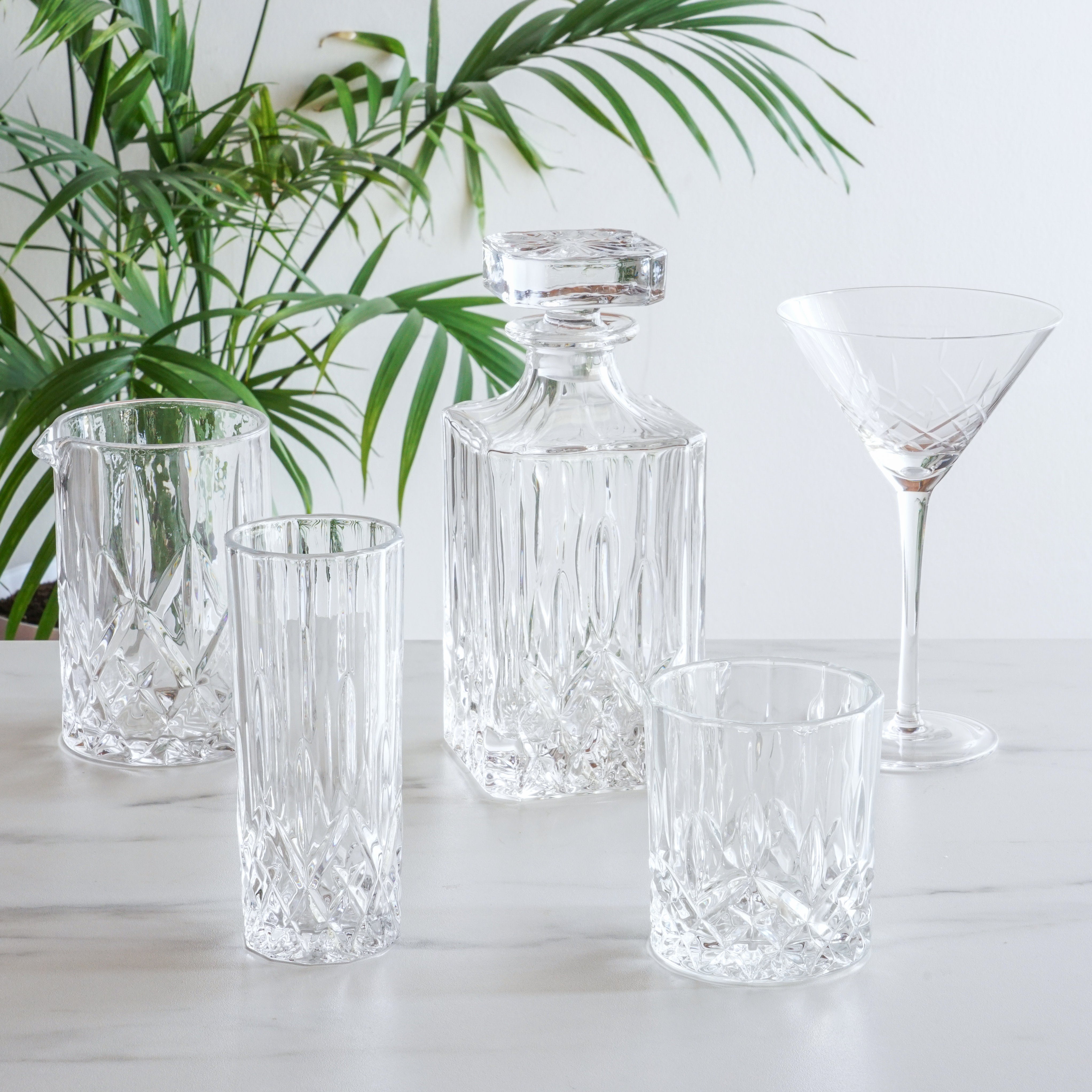 Premium Admiral Liquor Decanter Set - Elegant Glass Whiskey Decanter with 2 Crystal Whiskey Glasses - Perfect for Bourbon, Scotch, Rum & Brandy - Ideal for Home Bars, Gifts & Entertaining