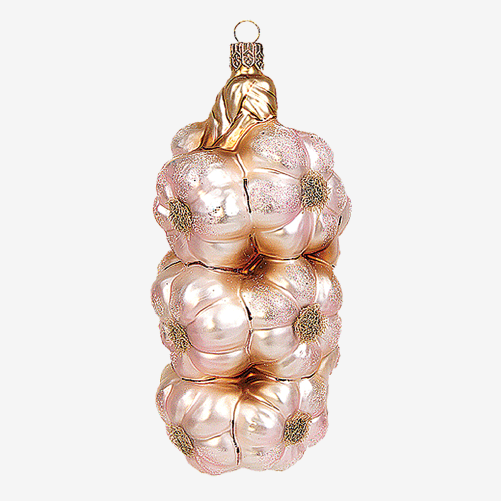 Fresh Garlic Braid Decorative Kitchen Hanging - Natural Dried Garlic for Cooking & Rustic Home Decor - Perfect for Farmhouse, Country Kitchen, and Culinary Gifts