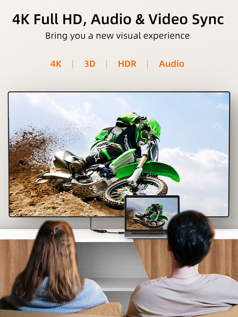 4K Active DP Male to HDMI Female Adapter Converter - DisplayPort to HDMI Adapter for Laptop, PC, Monitor - Supports 30Hz for Home Office & Gaming Setup