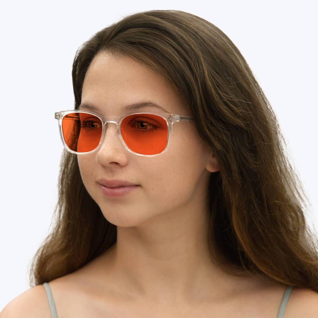 Blue Light Blocking Glasses for Night Reading - Taylor Crystal Lenses for Eye Strain Relief | Perfect for Computer Work, Gaming & Screen Time