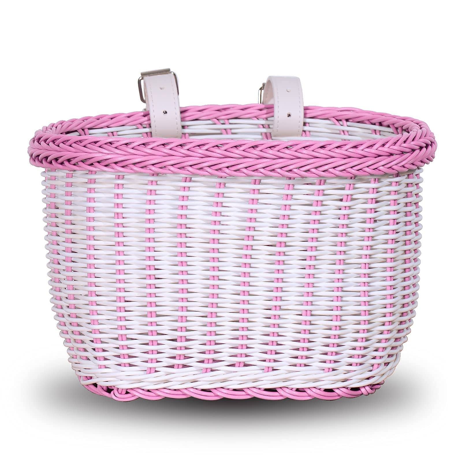 EIRONA Waterproof Front Handlebar Basket for 12-18 Inch Girls Bikes - Durable Bike Storage Accessory for School, Shopping & Picnics