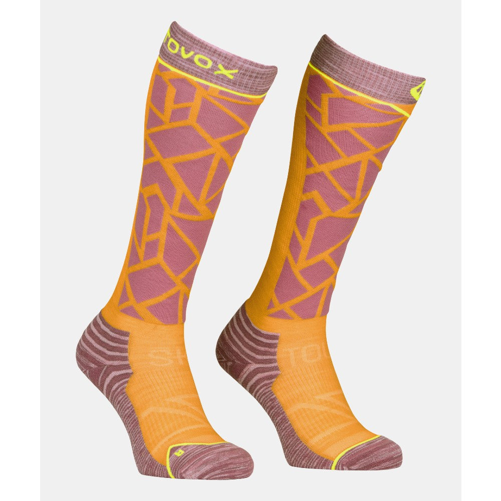 Ortovox Ski Tour Comp Long Socks for Women - Merino Wool Hiking & Backcountry Skiing Socks for Cold Weather Performance