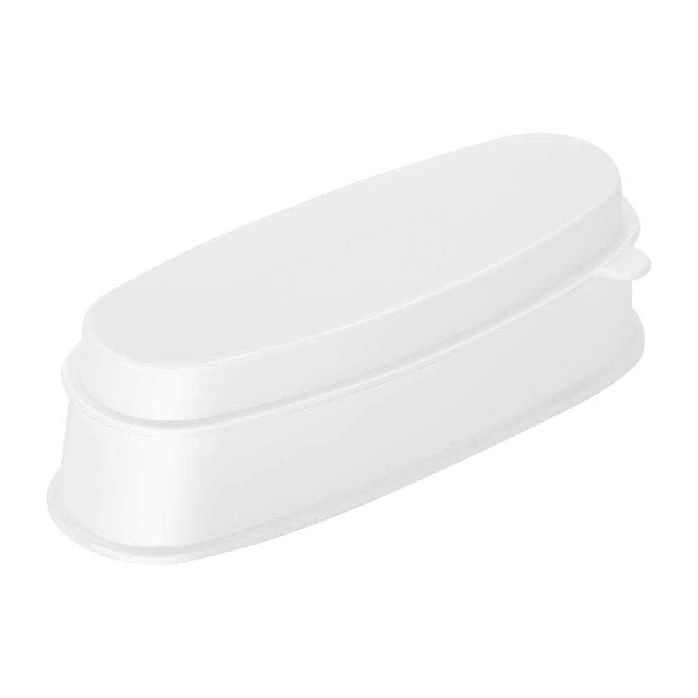Portable White Nail Dip Powder Tray - Professional Manicure Mold Container for Nail Art & Dipping Powder Application | Perfect for Salon, Home Use & Travel Nail Care Kit