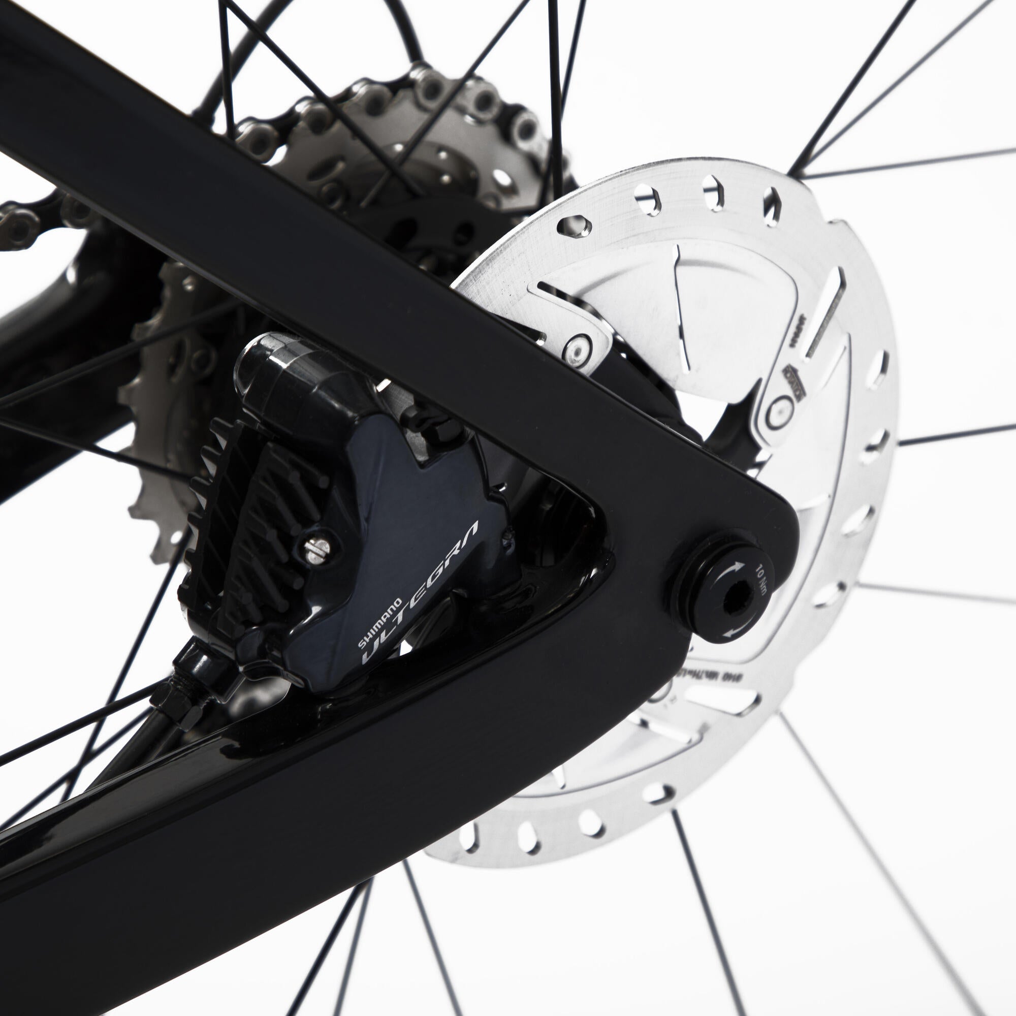 Van Rysel EDR CF Ultegra Disc Road Bike - Lightweight Carbon Fiber Racing Bicycle with Shimano Ultegra Groupset | Perfect for Competitive Cycling, Endurance Rides & Road Racing