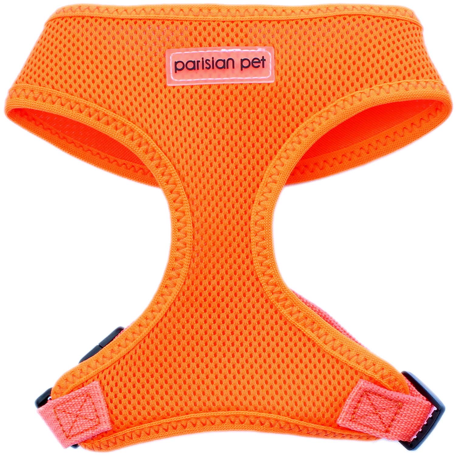 Parisian Pet Orange Adjustable Dog Harness - Soft Padded No-Pull Vest for Small Dogs (XS) - Comfortable Cooling Harness for Walking, Running & Hiking - Perfect for Outdoor Adventures and Daily Walks