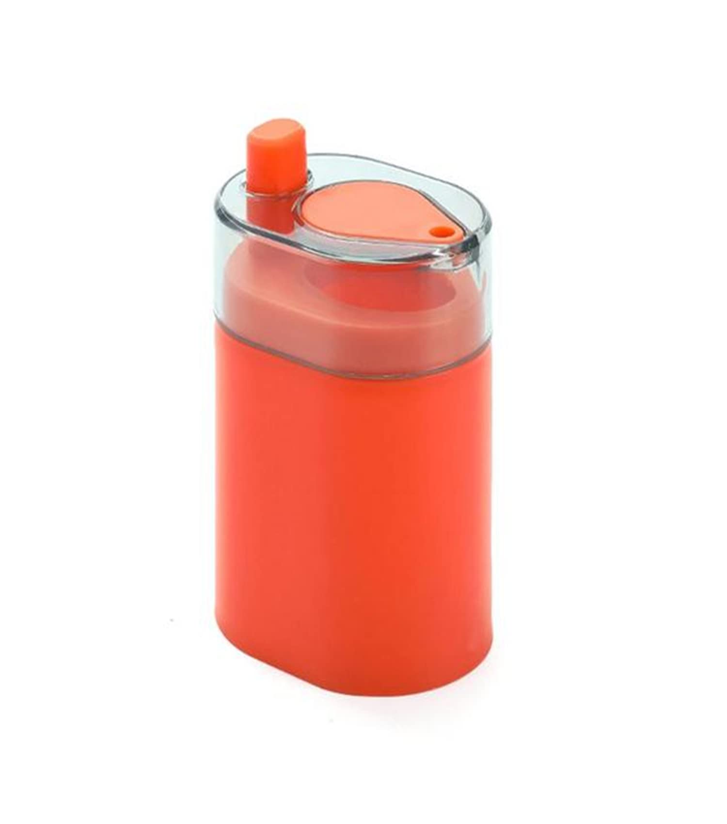 Automatic Pop-Up Toothpick Dispenser for Kitchen & Restaurant - Durable Thickened Toothpick Holder with Storage Box for Appetizers, Parties & Daily Use (Orange)