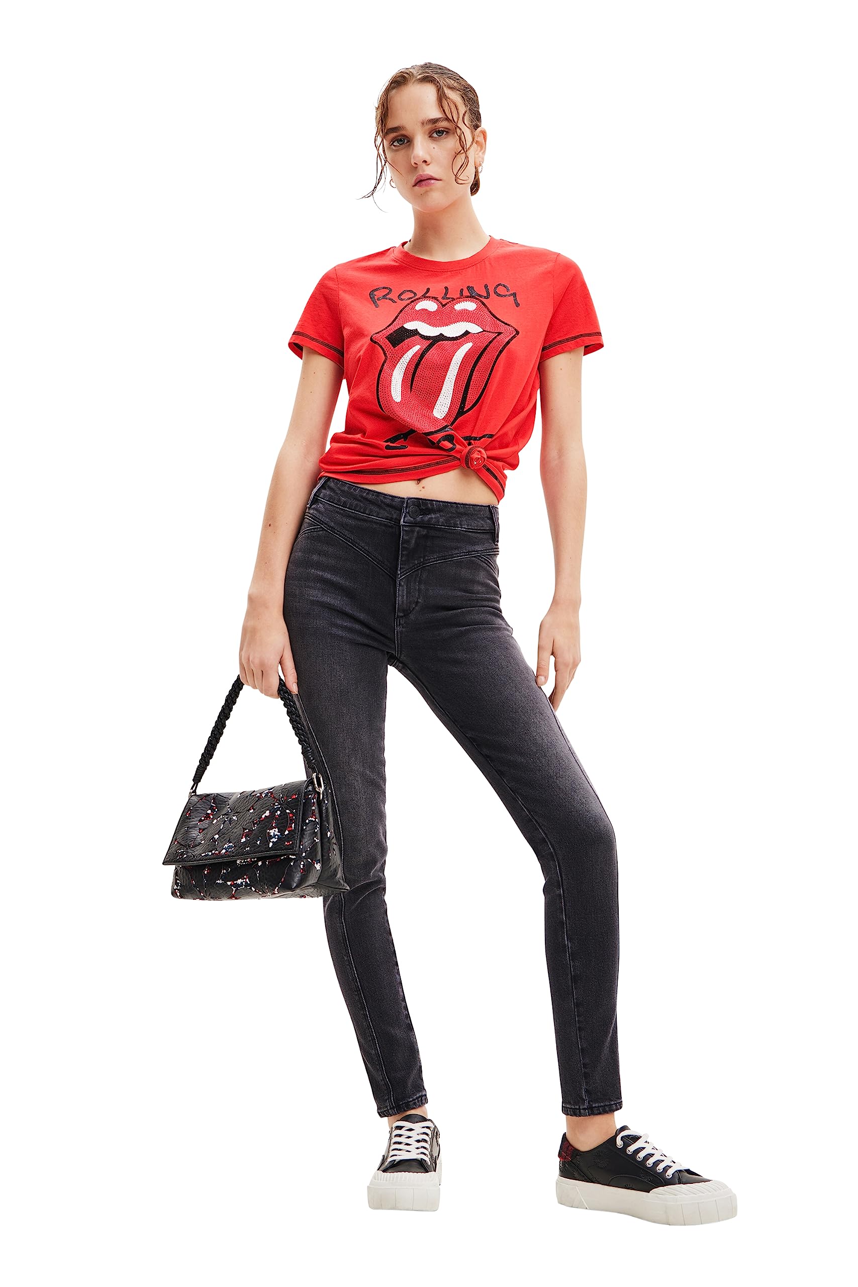 Desigual Women's Push-Up Skinny Jeans - High Waist Stretch Denim Pants for Slimming & Comfort | Perfect for Casual Outfits, Date Nights & Office Wear