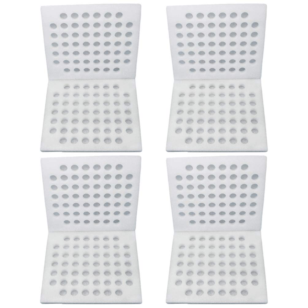 DOITOOL 4-Piece Foam Quail Egg Storage Container Set - Reusable Refrigerator Egg Trays for Freshness - Perfect for Home, Kitchen, Mall & Farm Use - Organize & Protect Small Eggs Safely