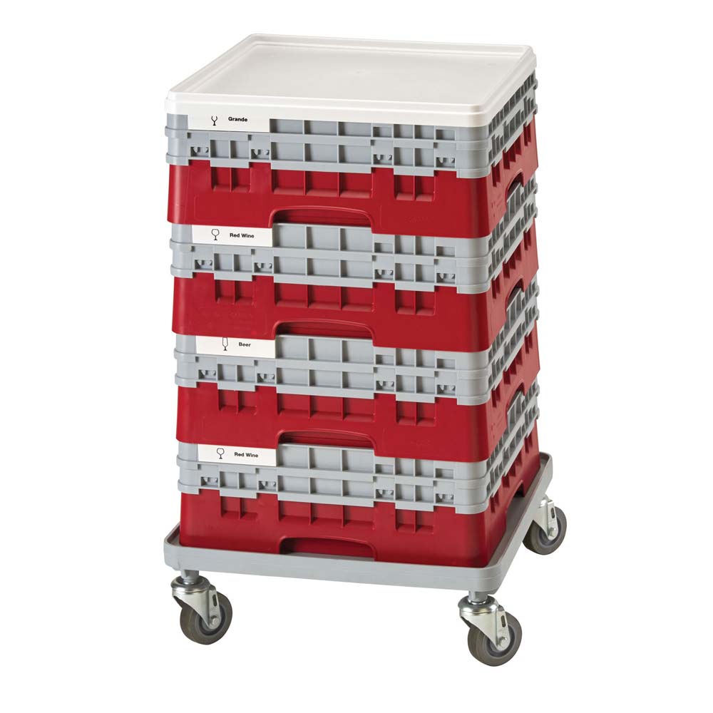 Cambro DRC2020 Camrack Food Pan Cover - 19 5/8 x 19 5/8 Inches - Durable Plastic Lid for Commercial Kitchen & Food Service - Perfect for Restaurants, Catering & Buffet Serving