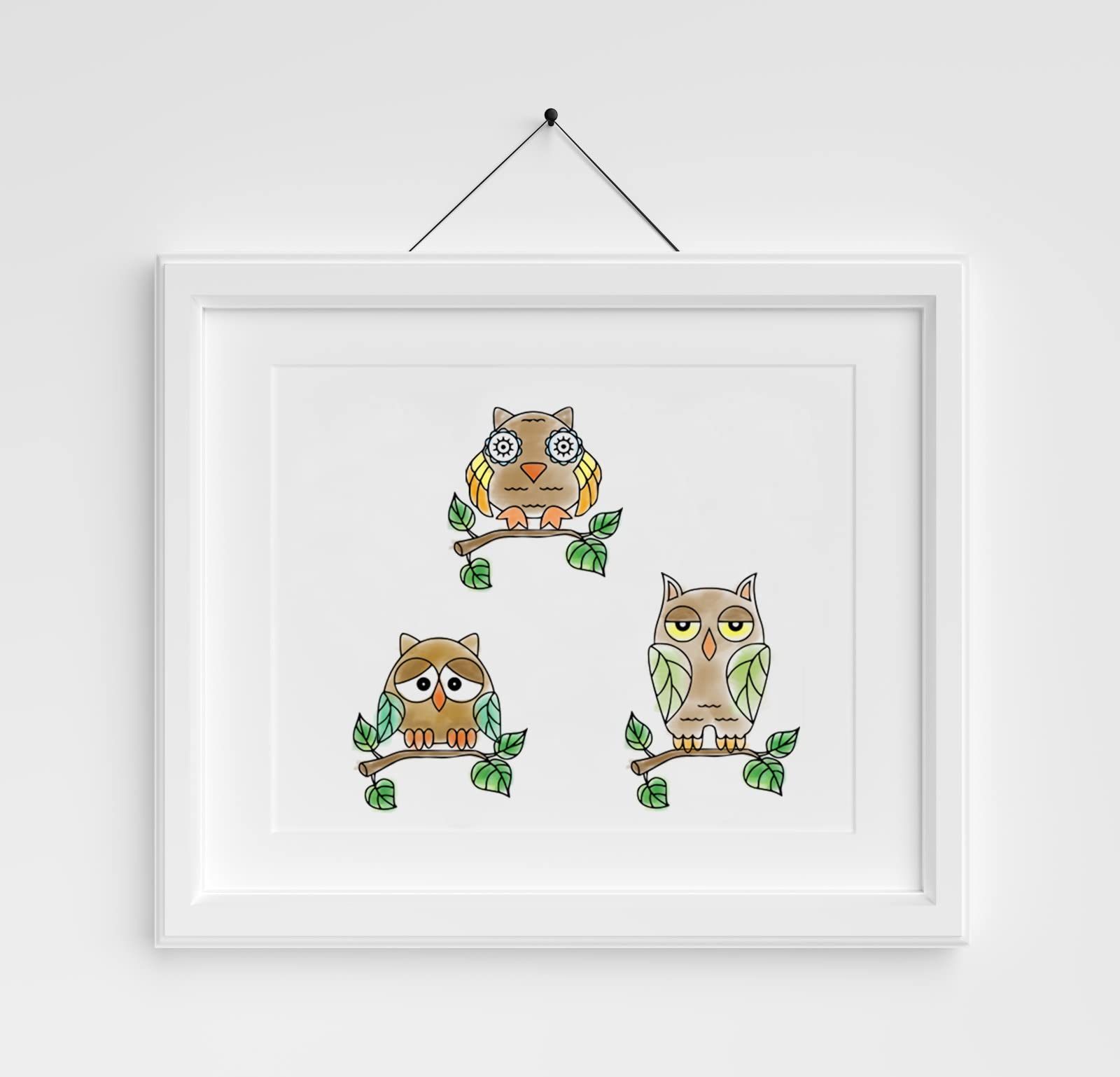 Owls Cutting Dies and Clear Stamps Set - Animal Tree Stamps with Die Cuts for Card Making, DIY Scrapbooking, Photo Albums | Birds & Wildlife Embossing Stencil Templates for Craft Decoration | Perfect for Greeting Cards, Journals, and Home Decor Projects