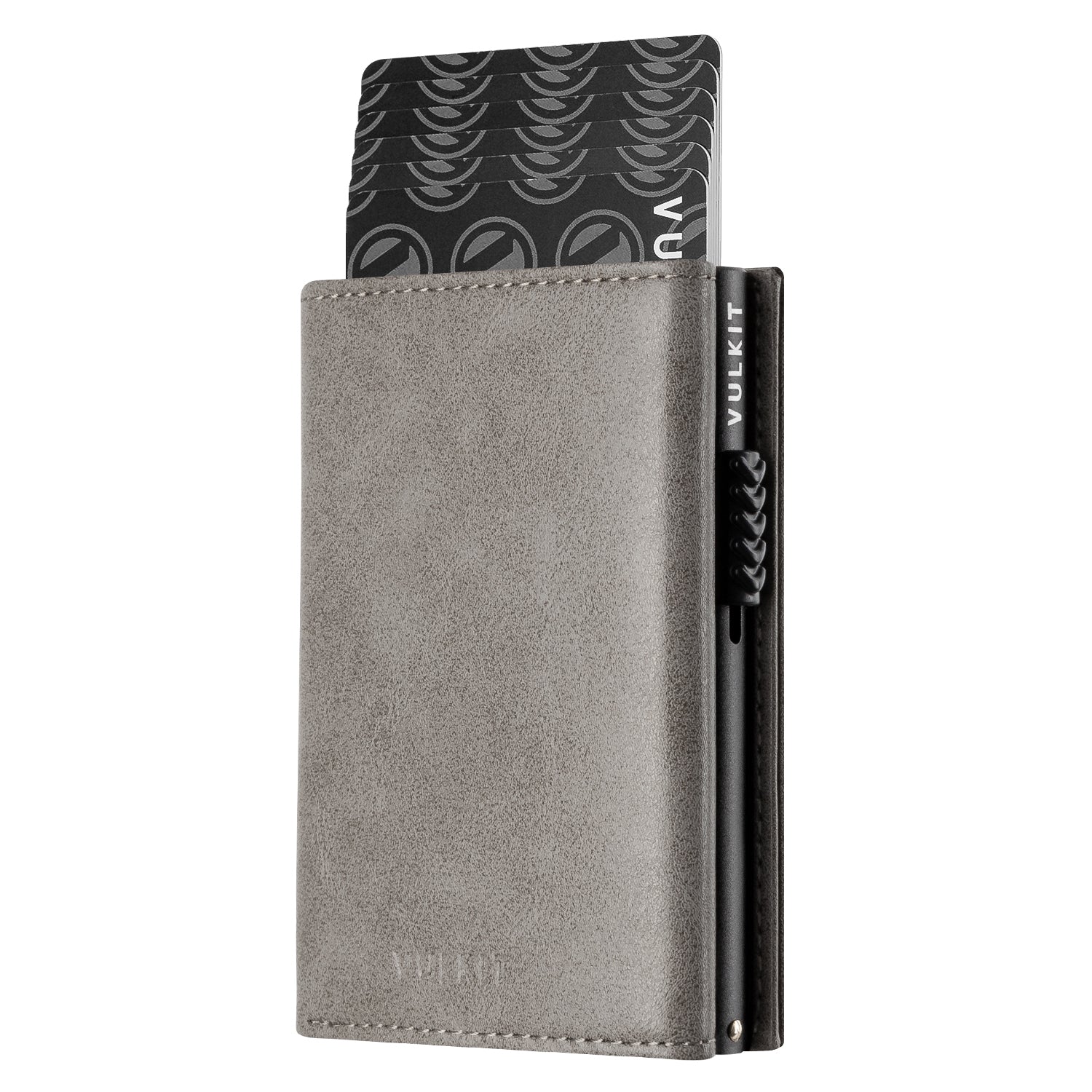 VC302 Side Slider Tri-Fold Wallet with Magnetic Strip Closure & Back Zipper Pocket - Slim RFID Blocking Leather Wallet for Men - Perfect for Business, Travel & Everyday Use